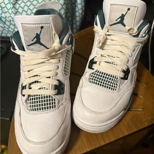 Jordan 4 Retro Oxidized Green Sneakers Boys Size 7y